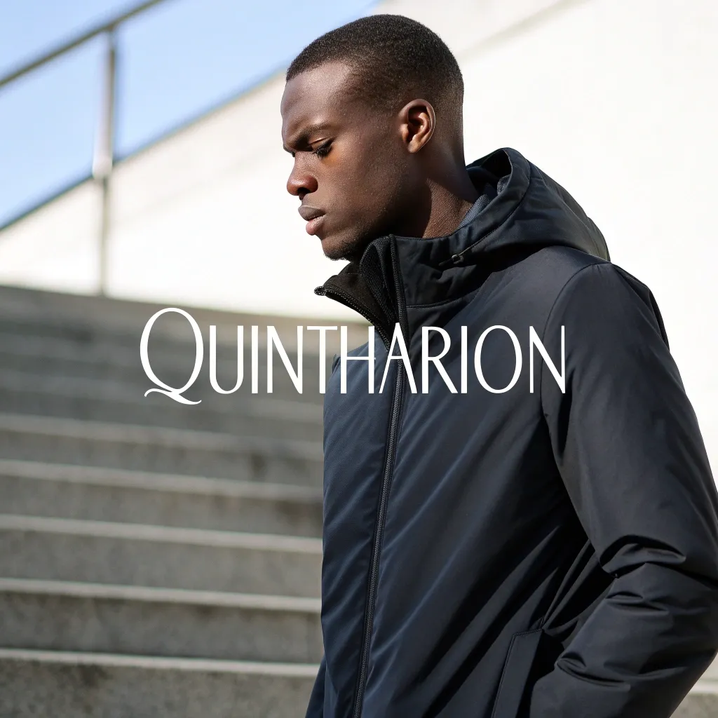 Graphic design with QUINTHARION logo